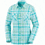 Columbia Saturday Trail Plaid Long Sleeve Shirt - Women's-Iceberg Plaid-Large