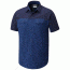 Columbia Silver Ridge Blocked Short Sleeve Shirt - Men's, Carbon, Collegiate Navy, S, 1768771469S