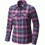 Columbia Silver Ridge Long Sleeve Flannel Top - Women's-Phoenix Blue Ombre Plaid-Small