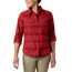 Columbia Silver Ridge Long Sleeve Flannel - Womens, Beet Plaid, Extra Small, 1740471607-XS
