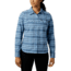 Columbia Silver Ridge Long Sleeve Flannel - Womens, Crystal Blue Plaid, Medium, 1740471484-M