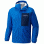 Columbia Summit Sleeker Rain Shell Jacket, Super Blue, Carbon, L, 1773851438L