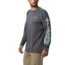 Columbia Terminal Tackle Heather LS Shirt - Mens, Black Heather, Gulf Stream Logo, Large, 1709421010-L