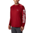 Columbia Terminal Tackle Long Sleeve Shirt - Mens, Beet, White Logo, 2XL, Long Inseam, 138826-607-2XT
