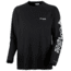 Columbia Terminal Tackle Long Sleeve Shirt - Men's, Black, Cool Grey Logo, 2XL Waist, Long Inseam, 138826-015-2XT
