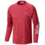 Columbia Terminal Tackle Long Sleeve Shirt - Men's, Sunset Red, White Logo, Extra Large, Tall, 138826-683-XLT