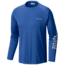 Columbia Terminal Tackle Long Sleeve Shirt - Men's, Vivid Blue, Cool Grey Logo, 2XL Waist, Long Inseam, 138826-488-2XT