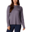 Columbia Tidal Tee II Long Sleeve Shirt - Womens, Granite Purple/Stone Logo, 2XL, 1577661518GrntPrplStnLg2L