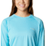 Columbia Tidal Tee II Long Sleeve Shirt - Women's, Opal Blue/Key West Logo, Medium, 1577661448OplBl,KyWstLgM