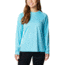 Columbia Tidal Tee II Long Sleeve Shirt - Womens, Opal Blue/Key West Logo, Large, 1577661448OplBl,KyWstLgL