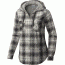 Columbia Times Two Hooded Long Sleeve Shirt - Women's-Chalk Boyfriend Plaid-Medium