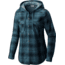 Columbia Times Two Hooded Long Sleeve Shirt - Women's-Cloudburst Boyfriend Plaid-Medium