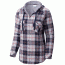 Columbia Times Two Hooded Long Sleeve Shirt - Women's-Nocturnal Plaid-Medium