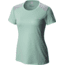 Columbia Titan Ice Short Sleeve Shirt - Women's-Sea Ice Heather/Teal-Small