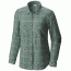 Columbia Trail On Long Sleeve Shirt - Women's-Dusty Green Plaid-Small