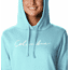 Columbia Trek Graphic Hoodie - Womens, Aquamarine/Scripted Brand, Large, 1959881481A
