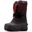 Columbia Youth Powderbug Plus II Print Winter Boots - Kids, Black, Blood Orange, Medium, 2, 1637881017-2