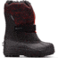Columbia Youth Powderbug Plus II Print Winter Boots - Kid's, Black, Blood Orange, Medium, 2, 1637881017-2