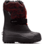 Columbia Youth Powderbug Plus II Print Winter Boots - Kids, Black, Blood Orange, Medium, 2, 1637881017-2