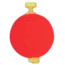 Comal Floats Comal Foam Float Weighed Snap On 1.5 inch, Red WSS150R