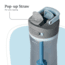 Contigo Wells, 24 oz, Dark Ice, 24, CTPLWELLS24-1