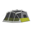 Core Equipment 10 Person Instant Cabin Tent w/Screen Room, Green/Grey, 40036
