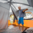 Core Equipment 10 Person Straight Wall Cabin Tent, Orange/Gray, 14 x 10 ft, 40034