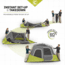 Core Equipment 6 Person Instant Cabin Tent, Green/Grey, 40161
