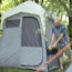 Core Equipment Two-Room Instant Shower Tent, Gray, 7 x 3.5 ft, 40058