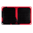 Core Third Maasai 10 Solar Charger - Two Port, Black/Red, Hyperlon, 1 Year Mfg Warranty, COR-81319
