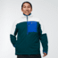 Cotopaxi Abrazo Half-Zip Fleece Jacket - Mens, Bone & Deep Ocean, Large, DOR-S22-BNDO-M-L