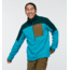 Cotopaxi Abrazo Half-Zip Fleece Jacket - Mens, Deep Ocean & Mineral Blue, Large, DOR-S22-DOMB-M-L