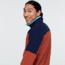 Cotopaxi Abrazo Half-Zip Fleece Jacket - Mens, Maritime & Spice, Extra Large, DOR-S22-MTMSPC-M-XL