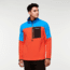 Cotopaxi Abrazo Half-Zip Fleece Jacket - Mens, Saltwater/Canyon, Extra Small, DOR-F22-SWCN-M-XS
