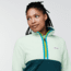 Cotopaxi Amado Fleece - Womens, Lichen &amp; Deep Ocean, Extra Large, AMFJ-S22-LIDO-W-XL