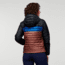 Cotopaxi Capa Insulated Hooded Jacket - Womens, Black/Chestnut, Extra Large, CAPHJ-F22-BLKCH-W-XL