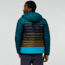 Cotopaxi Fuego Down Hooded Jacket Colorblock - Mens, Deep Ocean Stripes, 3XL, FDJC-F22-DEOCS-M-XXXL