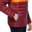 Cotopaxi Fuego Down Hooded Jacket - Kids, Burgundy Stripes, Small, KFDJ-F23-BURGS-Kids-S