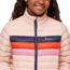 Cotopaxi Fuego Down Hooded Jacket - Kids, Rosewood Stripes, Large, KFDJ-F23-ROSEWS-Kids-L