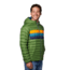 Cotopaxi Fuego Down Hooded Jacket - Mens, Avocado Stripes, Extra Large, FDJ-F20-AVOS-M-XL