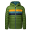 Cotopaxi Fuego Down Hooded Jacket - Mens, Avocado Stripes, Extra Large, FDJ-F20-AVOS-M-XL