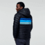 Cotopaxi Fuego Down Hooded Jacket - Mens, Black/Pacific Stripes, 2XL, FDJ-F22-BLKPAS-M-XXL