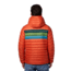 Cotopaxi Fuego Down Hooded Jacket - Mens, Cayenne Stripes, Large, FDJ-F20-CAYS-M-L
