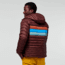 Cotopaxi Fuego Down Hooded Jacket - Mens, Chestnut Stripes, Large, FDJ-F22-CHSNTHS-M-L