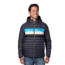 Cotopaxi Fuego Down Hooded Jacket - Mens, Graphite Stripes, Medium, FDJ-F20-GRPHST-M-M