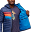 Cotopaxi Fuego Down Hooded Jacket - Mens, Ink Stripes, Small, FDJ-F23-INKS-M-S