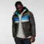 Cotopaxi Fuego Down Hooded Jacket - Mens, Iron Stripes, Small, FDJ-F21-IRONS-M-S
