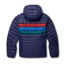 Cotopaxi Fuego Down Hooded Jacket - Mens, Maritime/Currant Stripes, Medium, FDJ-F22-MTCUR-M-M