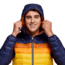 Cotopaxi Fuego Down Hooded Jacket - Mens, Maritime &amp; Sunset, Extra Small, FDJ-S23-MTMSU-M-XS