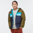 Cotopaxi Fuego Down Hooded Jacket - Mens, Oak &amp; Graphite, 2XL, FDJ-S22-OAKGRP-M-XXL